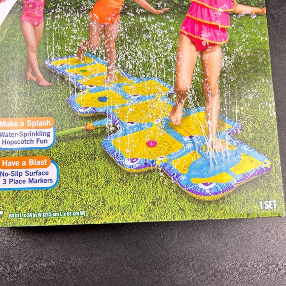Banzai Aqua Blast Hopscotch Water Sprinkler Summer Game - Picture 9 of 11